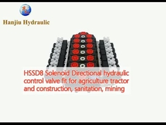 HSSD8 Válvula de control hidráulico direccional de solenoide adecuada para tractores agrícolas y construcción, saneamiento, minería