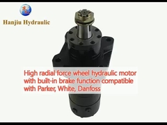Motor hidráulico de rueda de alta fuerza radial con función de freno incorporada compatible con Parker, White, Danfoss