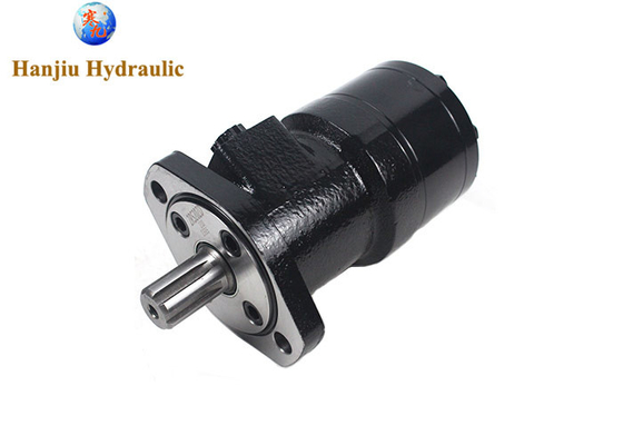 BMRS200 Motor hidráulico de órbita motor 2 tornillos Flange SAE 6B línea de empalme Flange del eje girado 90 grados