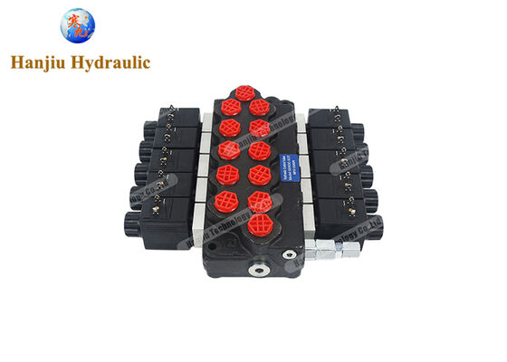 Válvula de control hidráulico de la serie SD5 Válvula de solenoide direccional de monobloque de 40 litros con 12VDC