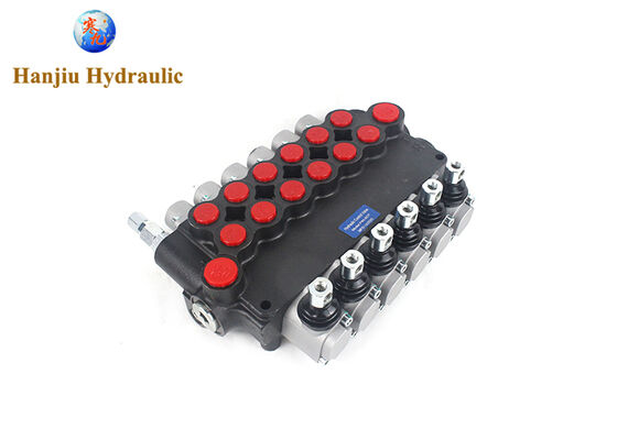 Válvulas de control de monobloque de la serie P80, manijas con mando de resorte, puertos BSPP